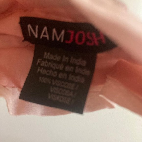 NamJosh silk headband hairwrap, light pink main image 4